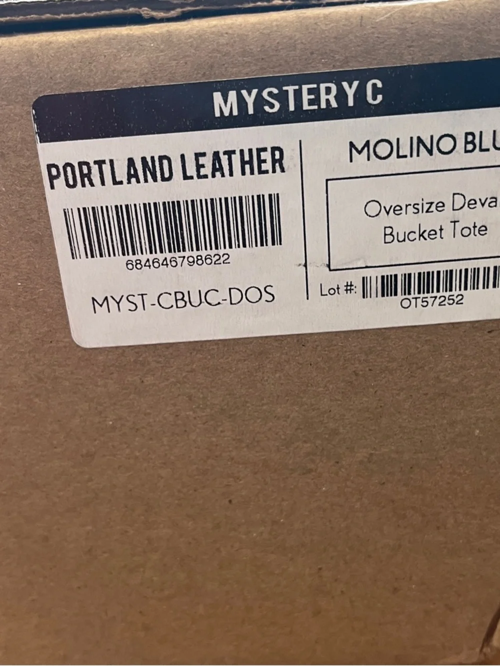Portland Leather Molino Blue OS Devan Leather Shoulder Bag BNNU - Picture 2 of 2
